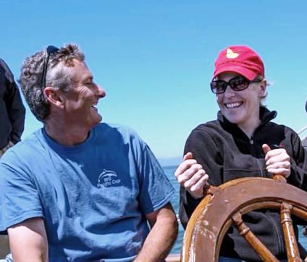 John Collins and Lexi Ford aboard Yankee