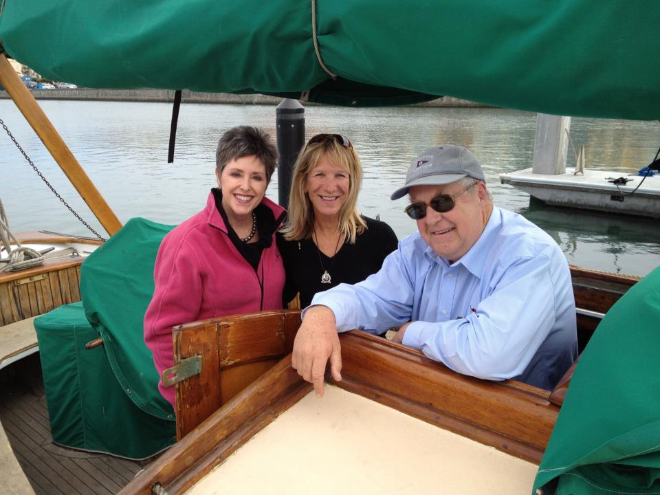 The Ford family and friends gathered in Yankee's cockpit
